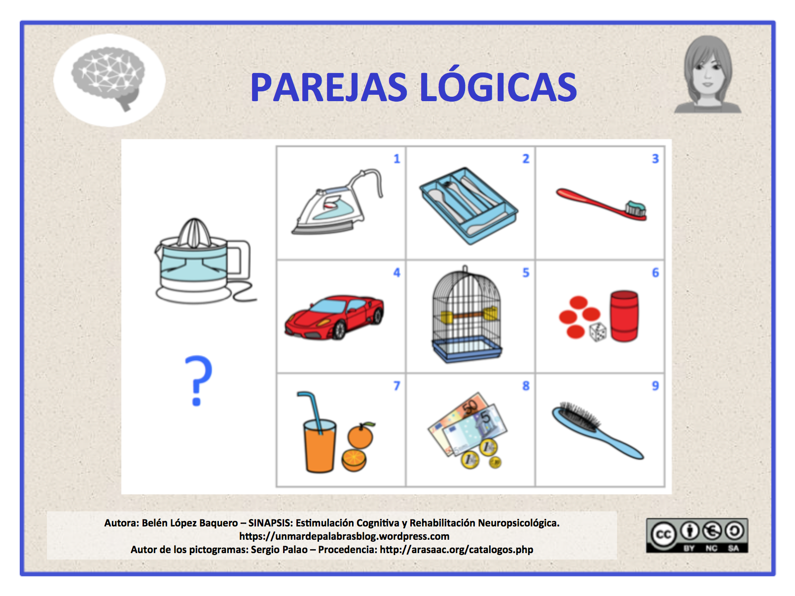 Asociación lógica – – Un mar de palabras. Estimulación cognitiva.